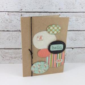 Oval Hello Greeting Card