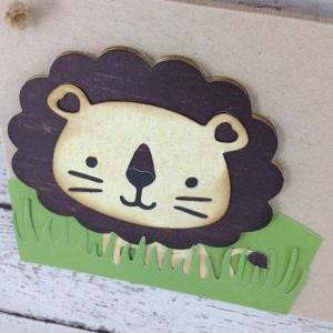 Personalized Lion Kids Bedroom Door Sign